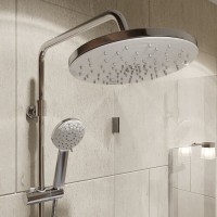 Смеситель Iddis Male MALSB3Fi06 с верхнем душем, хром