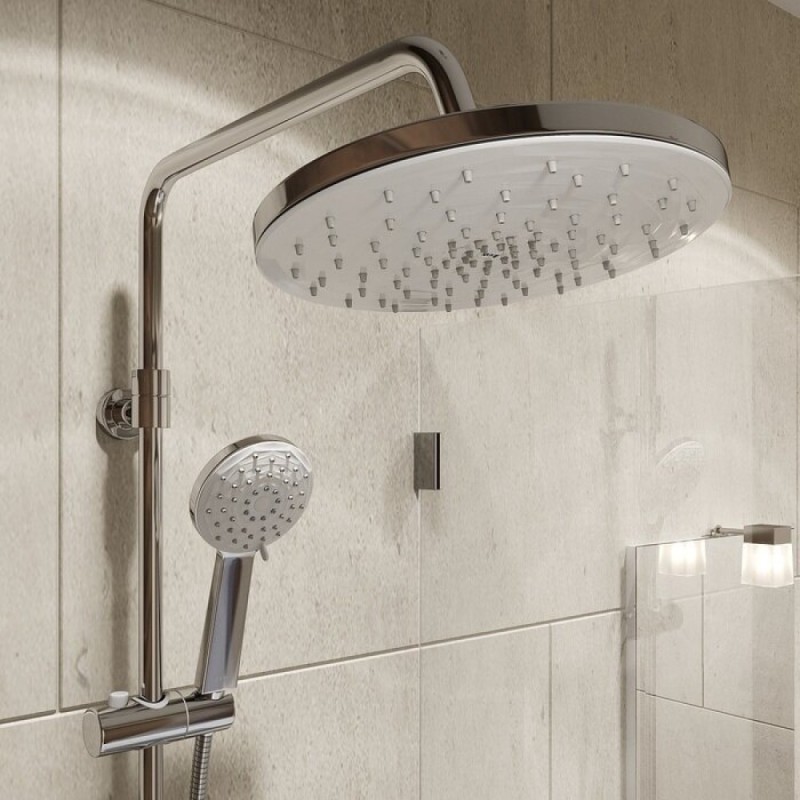 Смеситель Iddis Male MALSB3Fi06 с верхнем душем, хром