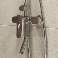 Смеситель Iddis Male MALSB3Fi06 с верхнем душем, хром