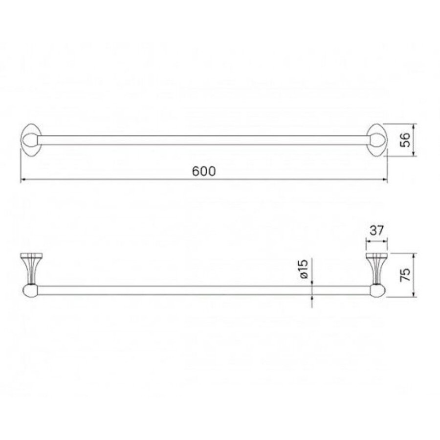 Полотенцедержатель Iddis Male MALSS10i49, 60 см, хром