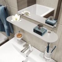 Полка стеклянная Iddis Male MALSSG0i44