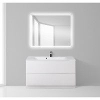 Тумба под раковину BelBagno Marino MARINO-1000-2C-PIA-BL-P, 100 х 44.5 х 80 см, Bianco Lucido - белый глянец