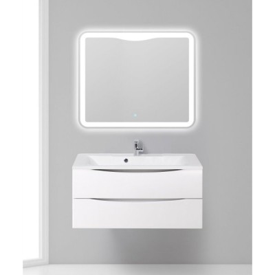 Тумба под раковину BelBagno Marino 100 MARINO-1000-2C-SO-BL-P, 100 х 44,5 х 55 см, Bianco Lucido - белый глянец