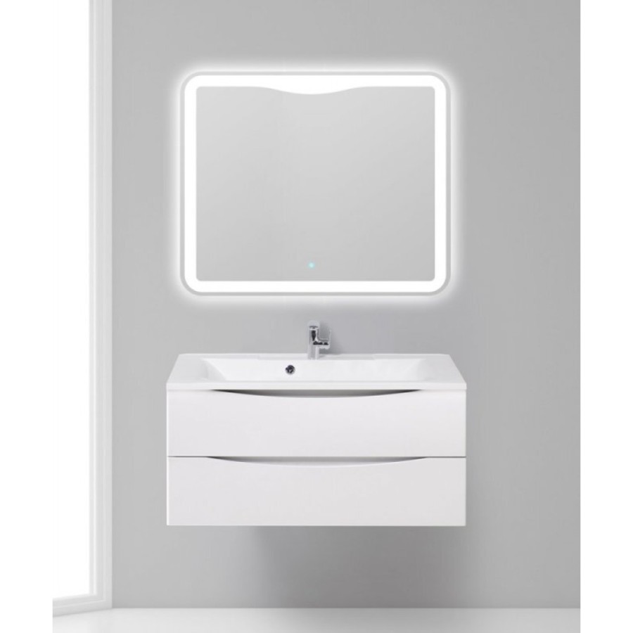 Тумба под раковину BelBagno Marino MARINO-1000-2C-SO-BO-P, 100 х 44,5 х 55 см, Bianco Opaco белый матовый