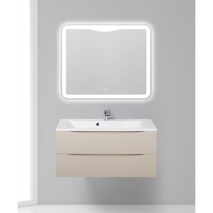 Тумба под раковину BelBagno Marino MARINO-1000-2C-SO-CO-P, 100 х 44,5 х 55 см, Crema Opaco - бежевый матовый