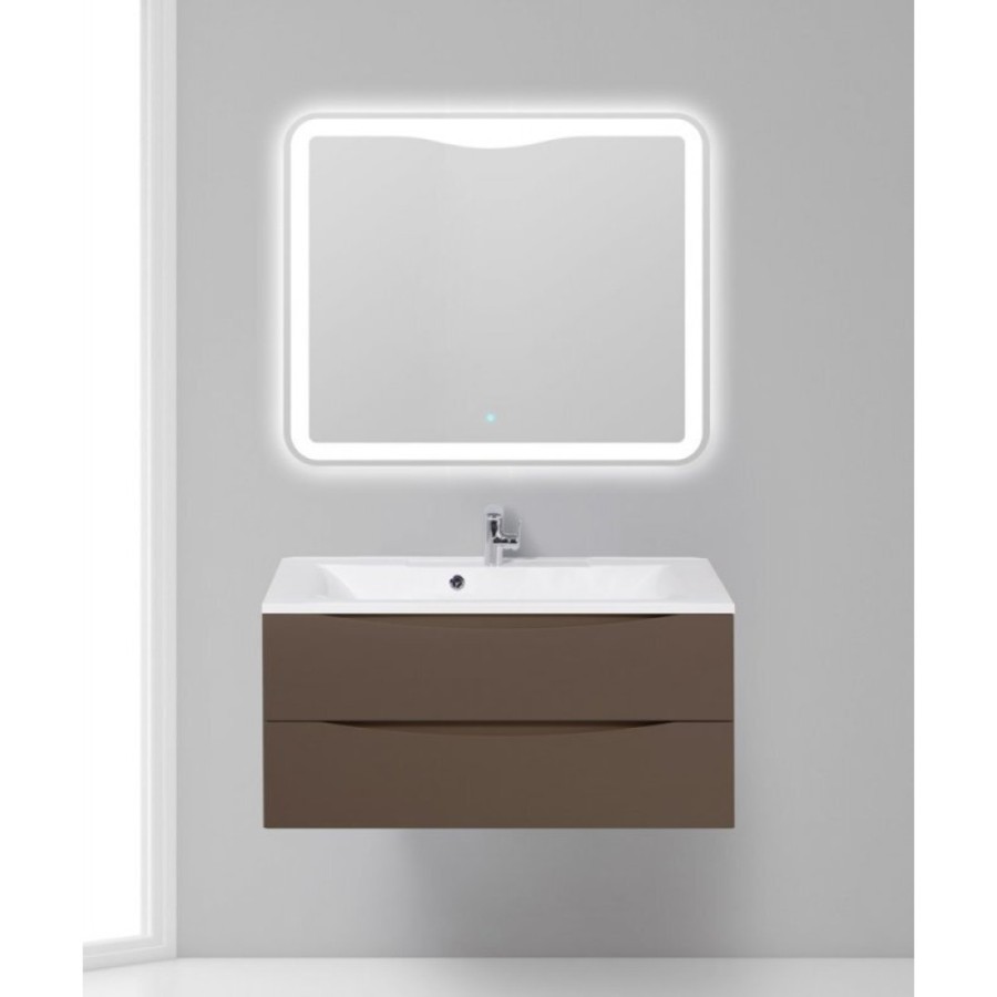 Тумба под раковину BelBagno Marino MARINO-1000-2C-SO-CTO-P, 100 х 44,5 х 55 см, Cioccolato Opaco - коричневый матовый