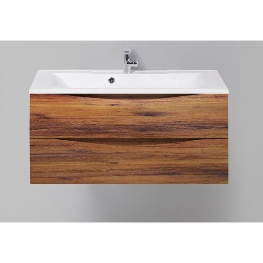 Тумба под раковину BelBagno Marino MARINO-1000-2C-SO-RC-P, 100 х 44,5 х 55 см, Rovere Ciliegio - коричневый