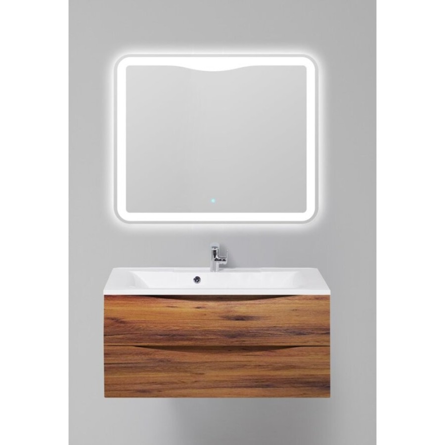 Тумба под раковину BelBagno Marino MARINO-1000-2C-SO-RC-P, 100 х 44,5 х 55 см, Rovere Ciliegio - коричневый