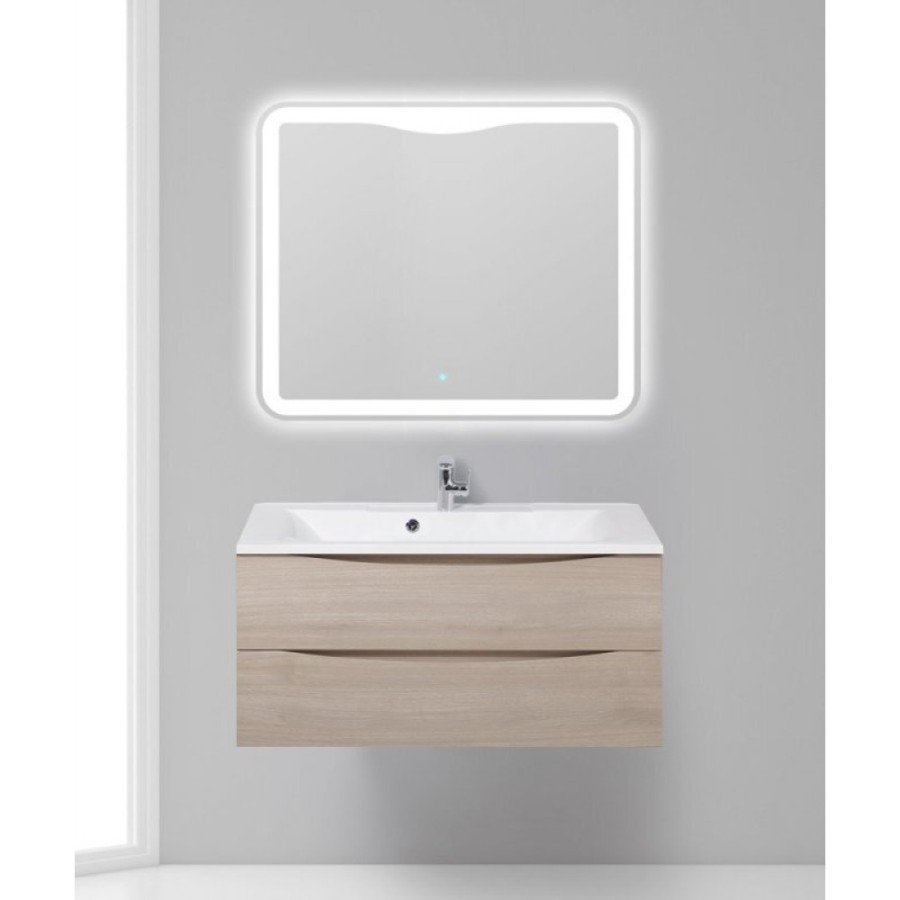 Тумба под раковину BelBagno Marino MARINO-1000-2C-SO-RG-P, 100 х 44,5 х 55 см, Rovere Grigio - светлое дерево