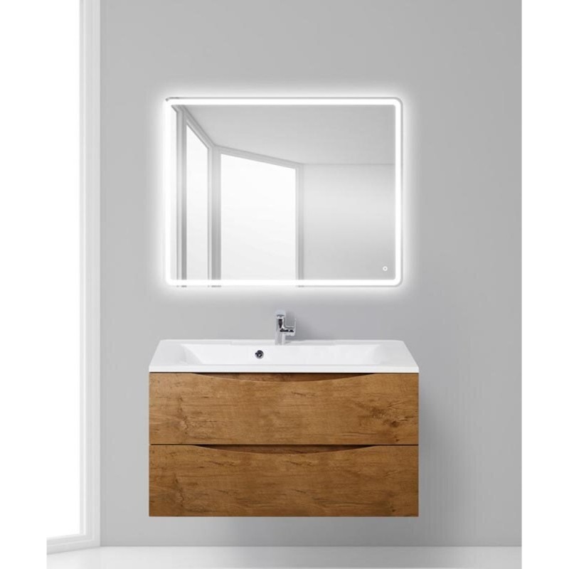 Тумба под раковину BelBagno Marino MARINO-1000-2C-SO-RN-P, 100 х 44,5 х 55 см, Rovere Nature - светло-коричневый