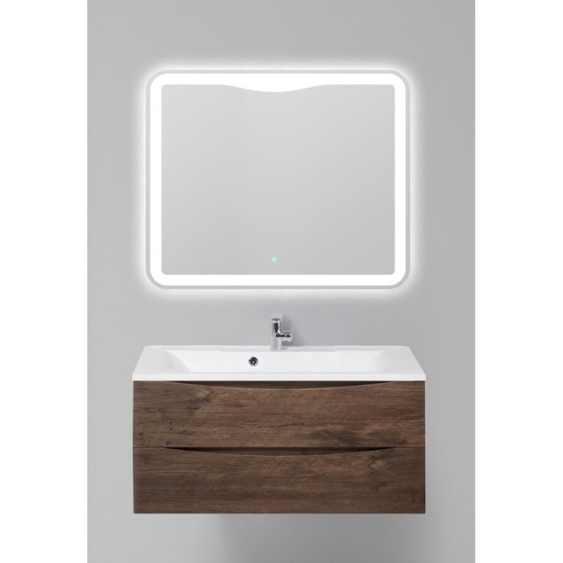 Тумба под раковину BelBagno Marino MARINO-1000-2C-SO-RW-P, 100 х 44,5 х 55 см, Rovere Moro - темно-коричневый