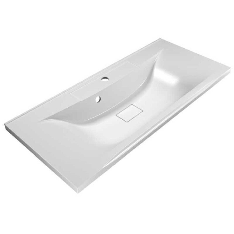 Тумба под раковину BelBagno Marino MARINO-1100-2C-SO-BL-P 110 см, подвесная, цвет белый глянцевый (bianco lucido)