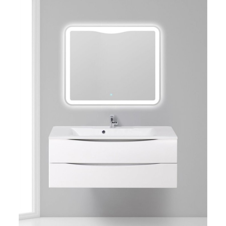 Тумба под раковину BelBagno Marino MARINO-1100-2C-SO-BO-P 110 см, подвесная, цвет белый матовый (bianco opaco)