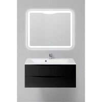 Тумба под раковину BelBagno Marino MARINO-1100-2C-SO-NL-P 110 см, подвесная, цвет черный глянцевый (nero lucido)