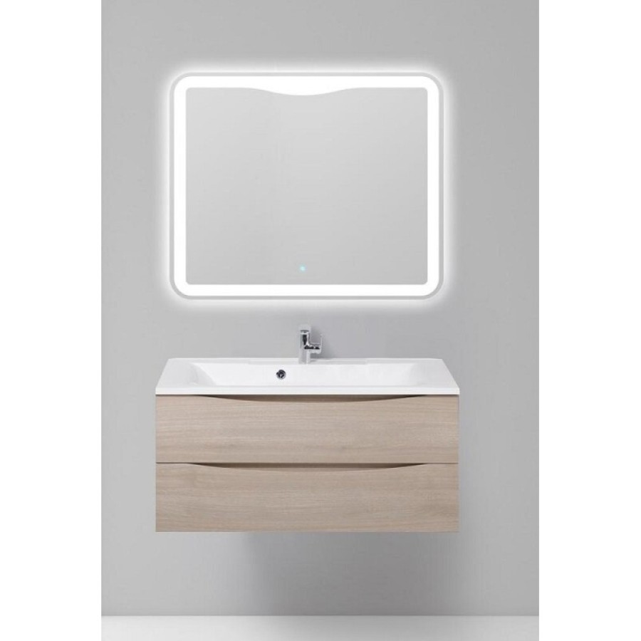 Тумба под раковину BelBagno Marino 110, подвесная, цвет Rovere Grigio, Marino-1100-2C-SO-RG-P