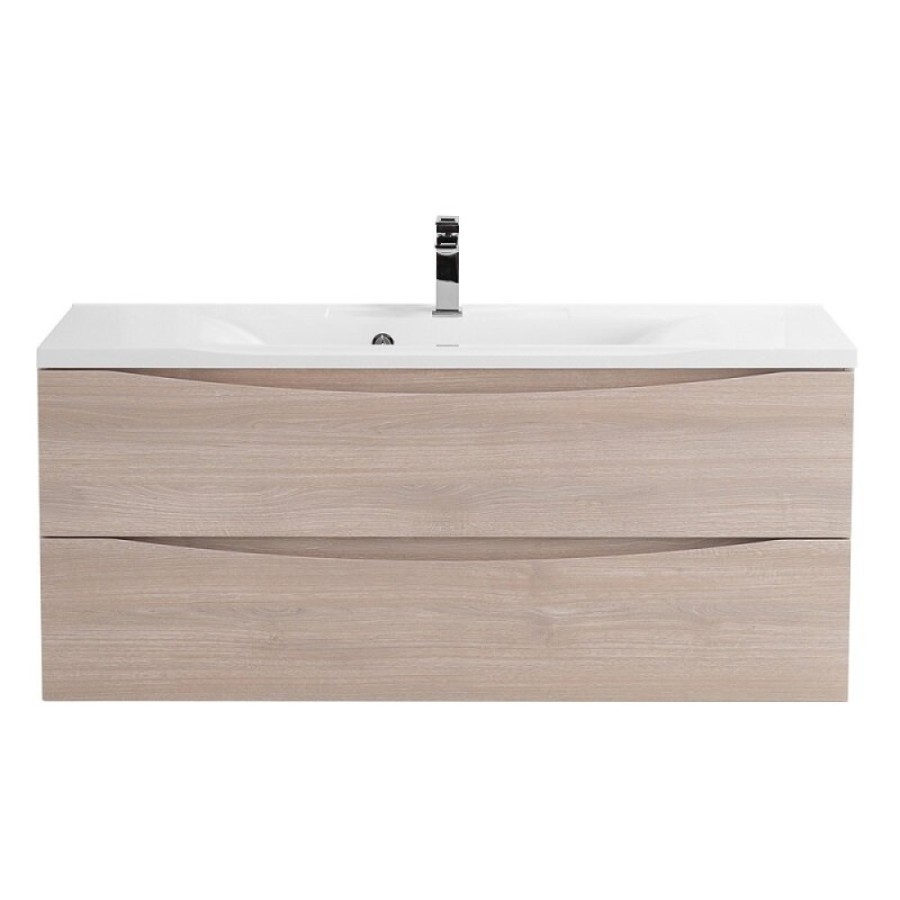 Тумба под раковину BelBagno Marino 110, подвесная, цвет Rovere Grigio, Marino-1100-2C-SO-RG-P