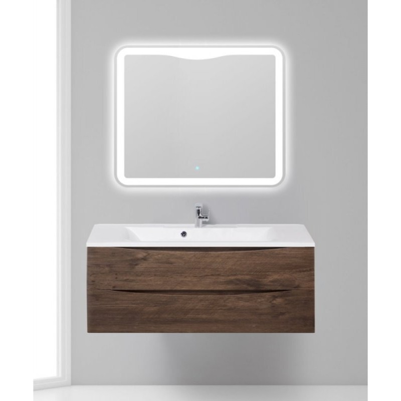 Тумба под раковину BelBagno Marino MARINO-1100-2C-SO-RW-P 110 см, подвесная, цвет дуб мавр (rovere moro)