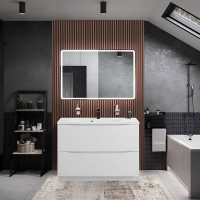 Тумба под раковину BelBagno Marino MARINO-1200-2C-PIA-BL-P 120 см, напольная, цвет белый глянцевый (bianco lucido)