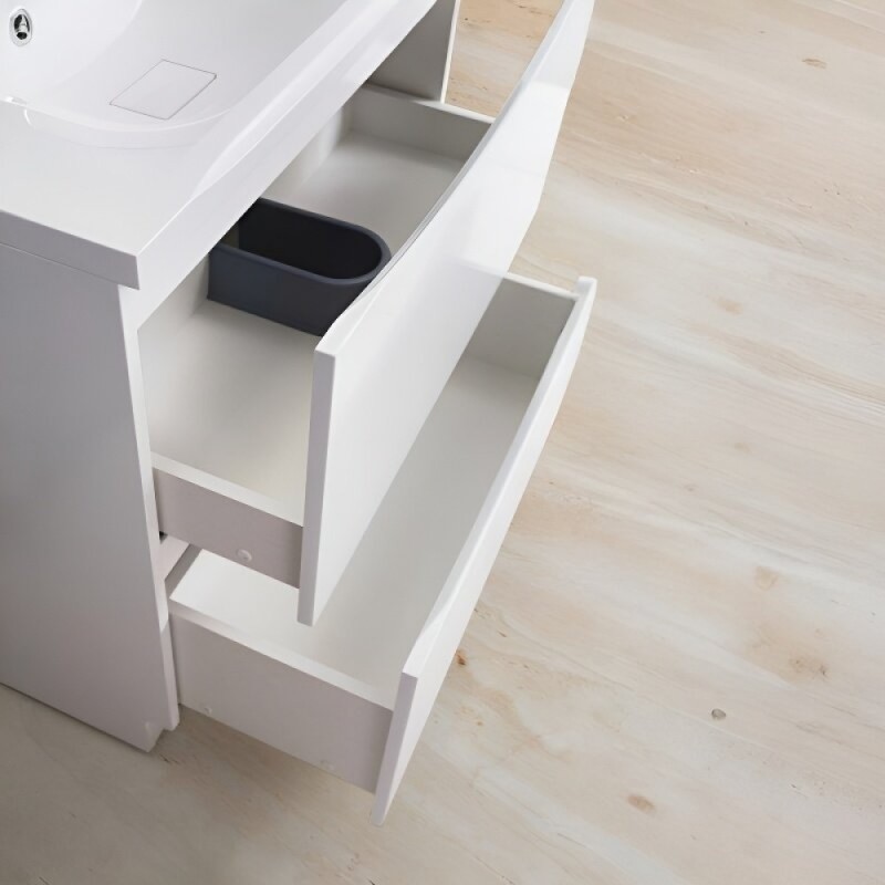 Тумба под раковину BelBagno Marino MARINO-1200-2C-PIA-BL-P 120 см, напольная, цвет белый глянцевый (bianco lucido)