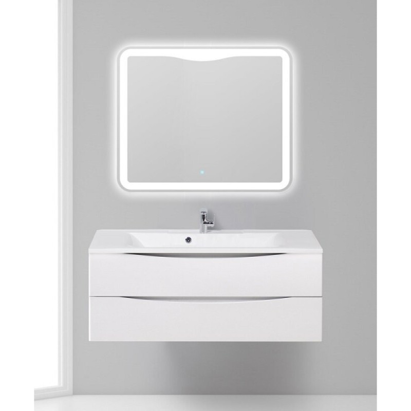 Тумба под раковину BelBagno Marino 120, навесная, цвет Bianco Lucido, Marino-1200-2C-SO-BL-P
