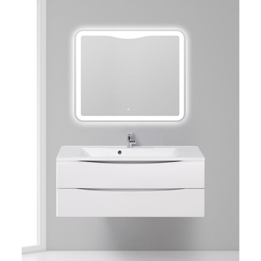 Тумба под раковину BelBagno Marino 120, навесная, цвет Bianco Lucido, Marino-1200-2C-SO-BL-P