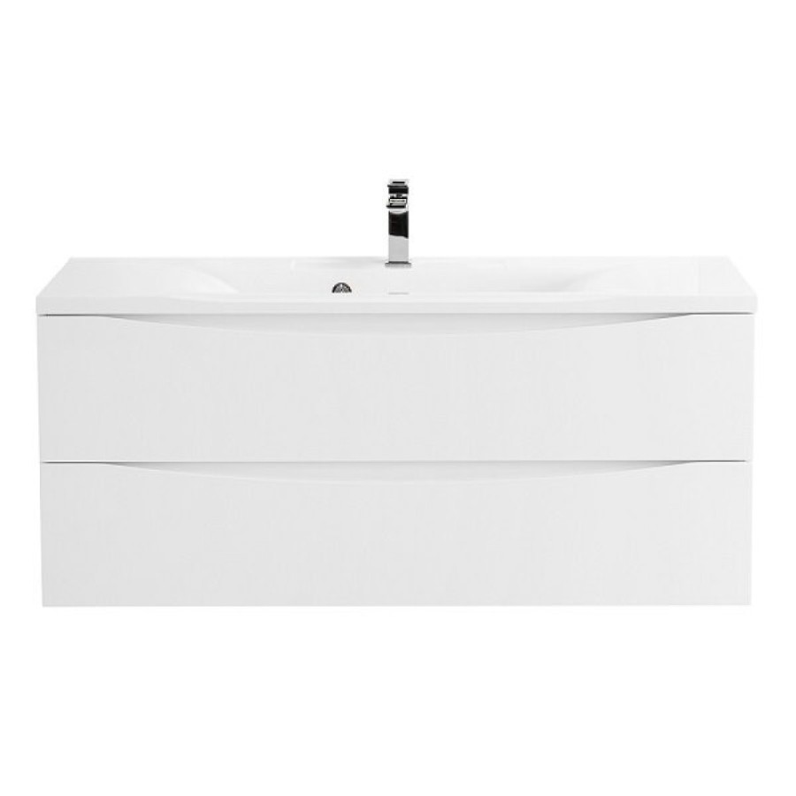 Тумба под раковину BelBagno Marino 120, навесная, цвет Bianco Lucido, Marino-1200-2C-SO-BL-P
