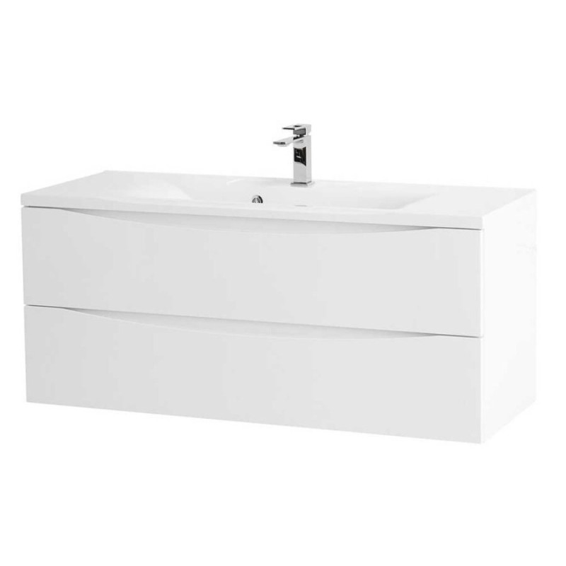Тумба под раковину BelBagno Marino MARINO-1200-2C-SO-BO-P, 120 х 45 х 55 см, Bianco Opaco - белый матовый