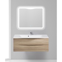 Тумба под раковину BelBagno Marino 120, навесная, цвет Rovere Bianco, Marino-1200-2C-SO-WO-P