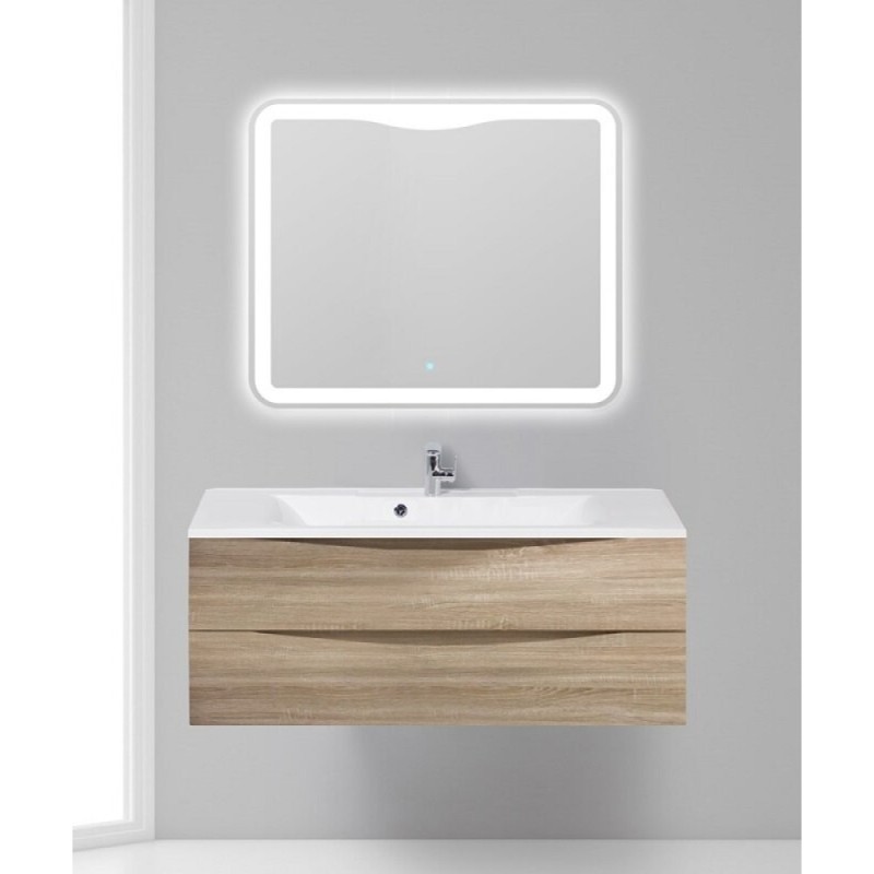 Тумба под раковину BelBagno Marino 120, навесная, цвет Rovere Bianco, Marino-1200-2C-SO-WO-P