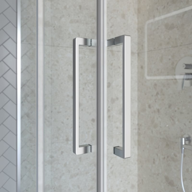 Душевой уголок BelBagno MARINO-2-A-2-90-C-CR, 90 x 90 см, стекло прозрачное, профиль хром