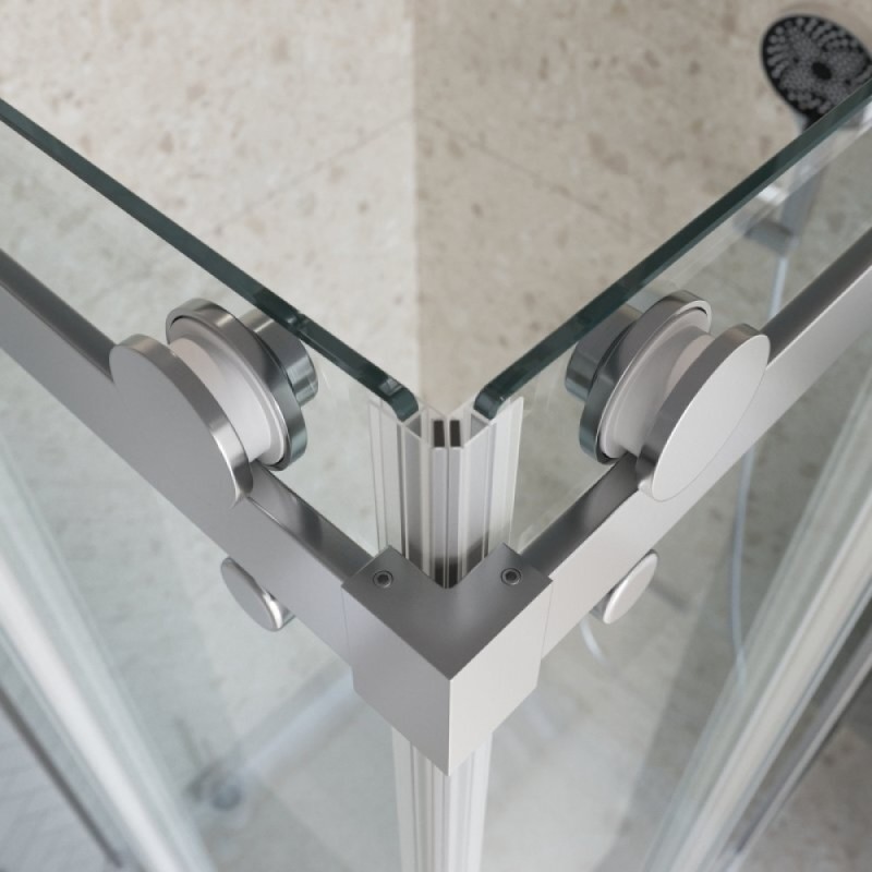 Душевой уголок BelBagno MARINO-2-A-2-90-C-CR, 90 x 90 см, стекло прозрачное, профиль хром
