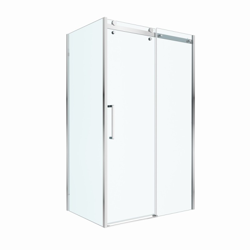 Душевой уголок BelBagno MARINO-2-AH-1-140/100-C-Cr, 140 x 100 см, стекло прозрачное, профиль хром