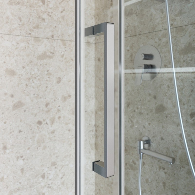 Душевой уголок BelBagno MARINO-2-AH-1-140/100-C-Cr, 140 x 100 см, стекло прозрачное, профиль хром