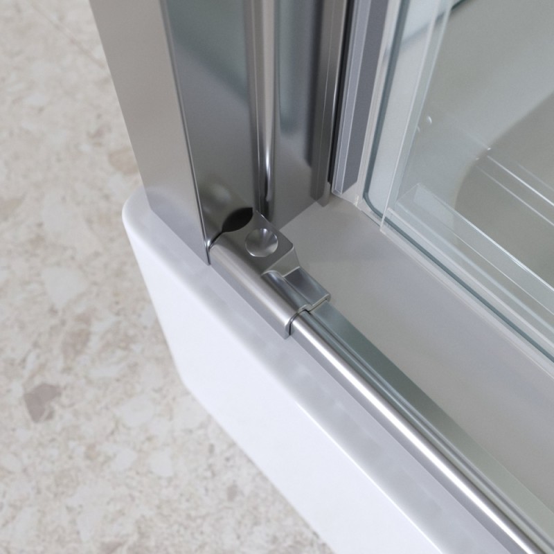 Душевой уголок BelBagno MARINO-2-AH-1-140/100-C-Cr, 140 x 100 см, стекло прозрачное, профиль хром