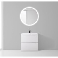 Тумба под раковину BelBagno Marino MARINO-600-2C-PIA-BL-P, 60 х 45 х 80 см, Bianco Lucido - белый глянец