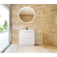 Тумба под раковину BelBagno Marino MARINO-600-2C-PIA-BL-P, 60 х 45 х 80 см, Bianco Lucido - белый глянец