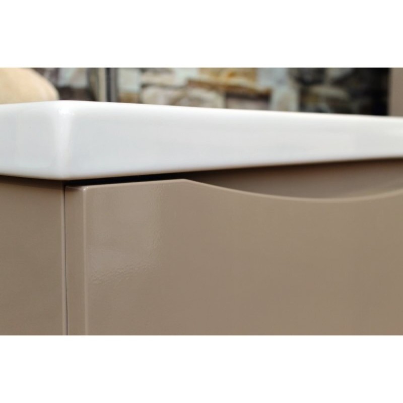 Тумба под раковину BelBagno Marino MARINO-600-2C-SO-CL-P, 60 х 45 х 55 см, Cappuccino Lucido - бежевый глянец