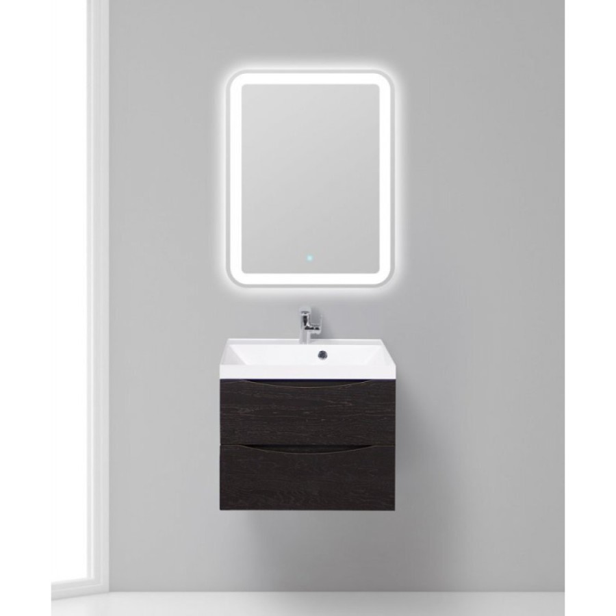Тумба под раковину BelBagno Marino MARINO-600-2C-SO-RCA-P, 60 х 45 х 55 см, Rovere Cioccolato Amaro - коричневый темный