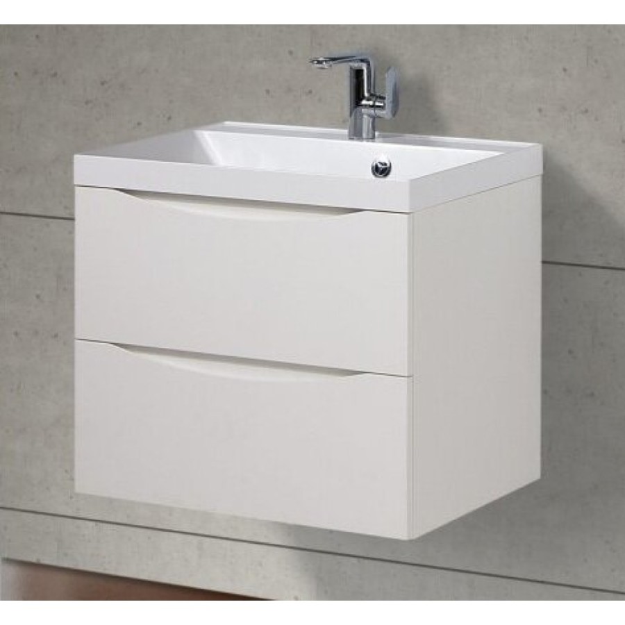 Тумба под раковину BelBagno Marino MARINO-650-2C-SO-BL-P, 65 х 45 х 55 см, Bianco Lucido - белый глянец