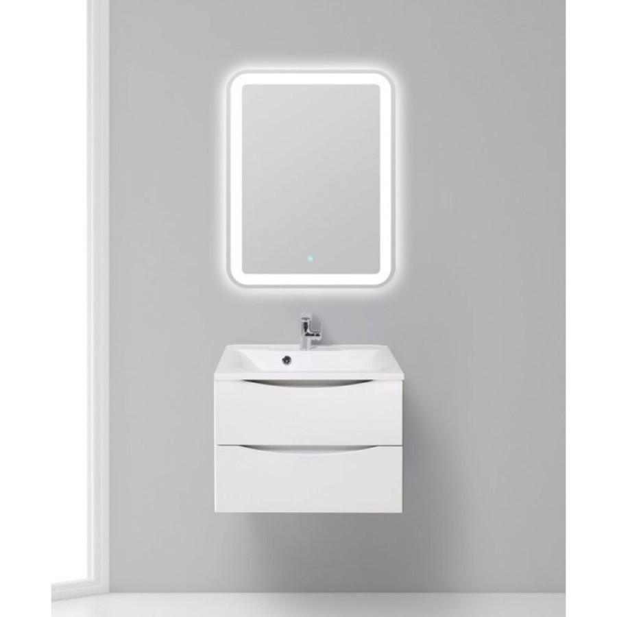 Тумба под раковину BelBagno Marino MARINO-650-2C-SO-BO-P, 65 х 45 х 55 см, Bianco Opaco - белый матовый