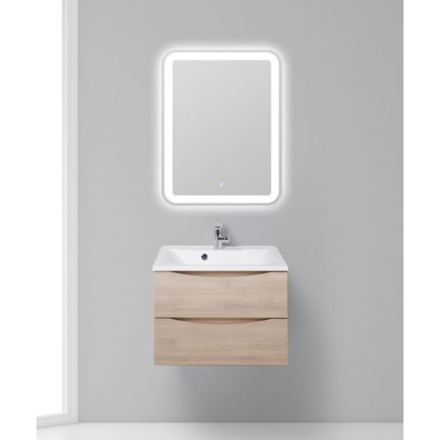 Тумба под раковину BelBagno Marino MARINO-650-2C-SO-RG-P, 65 х 45 х 55 см, Rovere Grigio - светлое дерево