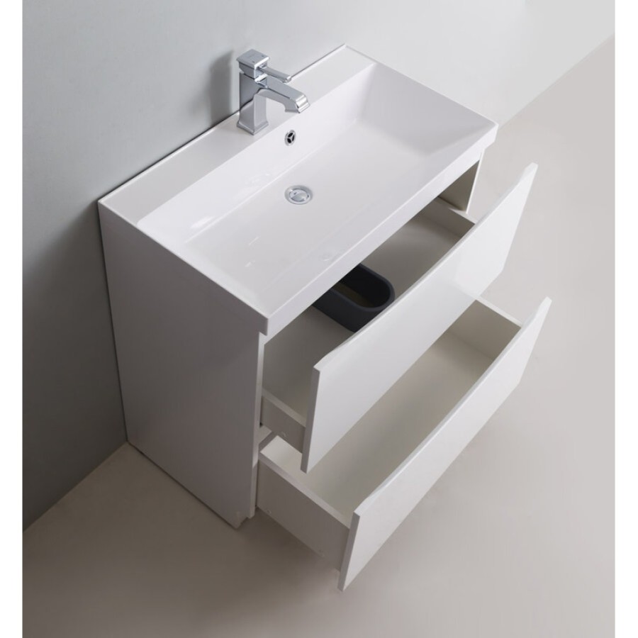 Тумба под раковину BelBagno Marino MARINO-700-2C-PIA-BL-P, 70 х 45 см, Bianco Lucido - белый глянец