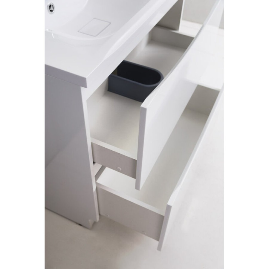 Тумба под раковину BelBagno Marino MARINO-700-2C-PIA-BL-P, 70 х 45 см, Bianco Lucido - белый глянец