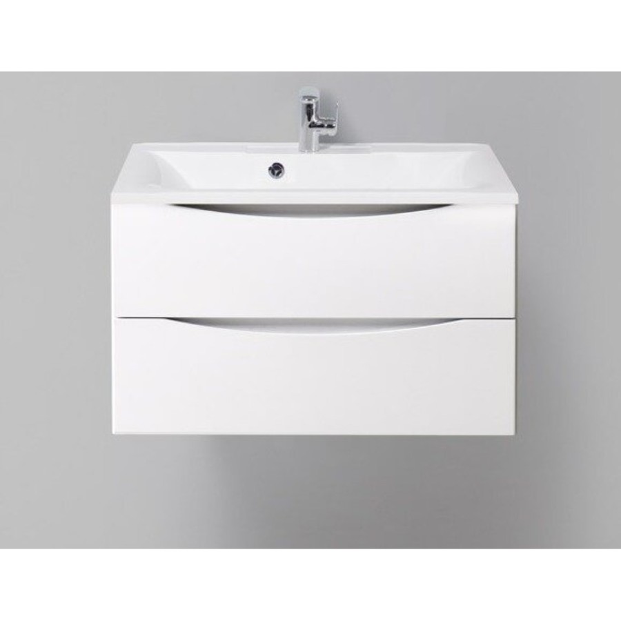 Тумба под раковину BelBagno Marino 70 Bianco Lucido MARINO-700-2C-SO-BL-P, 70 х 45 х 55 см - белый глянец
