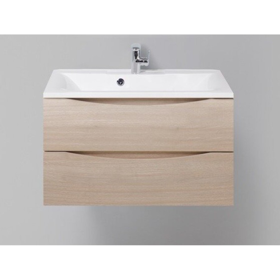 Тумба под раковину BelBagno Marino MARINO-700-2C-SO-RG-P, 70 х 45 х 55 см, Rovere Grigio - светлое дерево