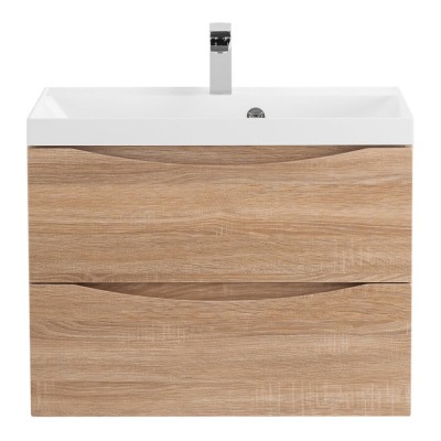Тумба под раковину BelBagno Marino 70, подвесная, цвет Rovere Bianco, Marino-700-2C-SO-WO-P