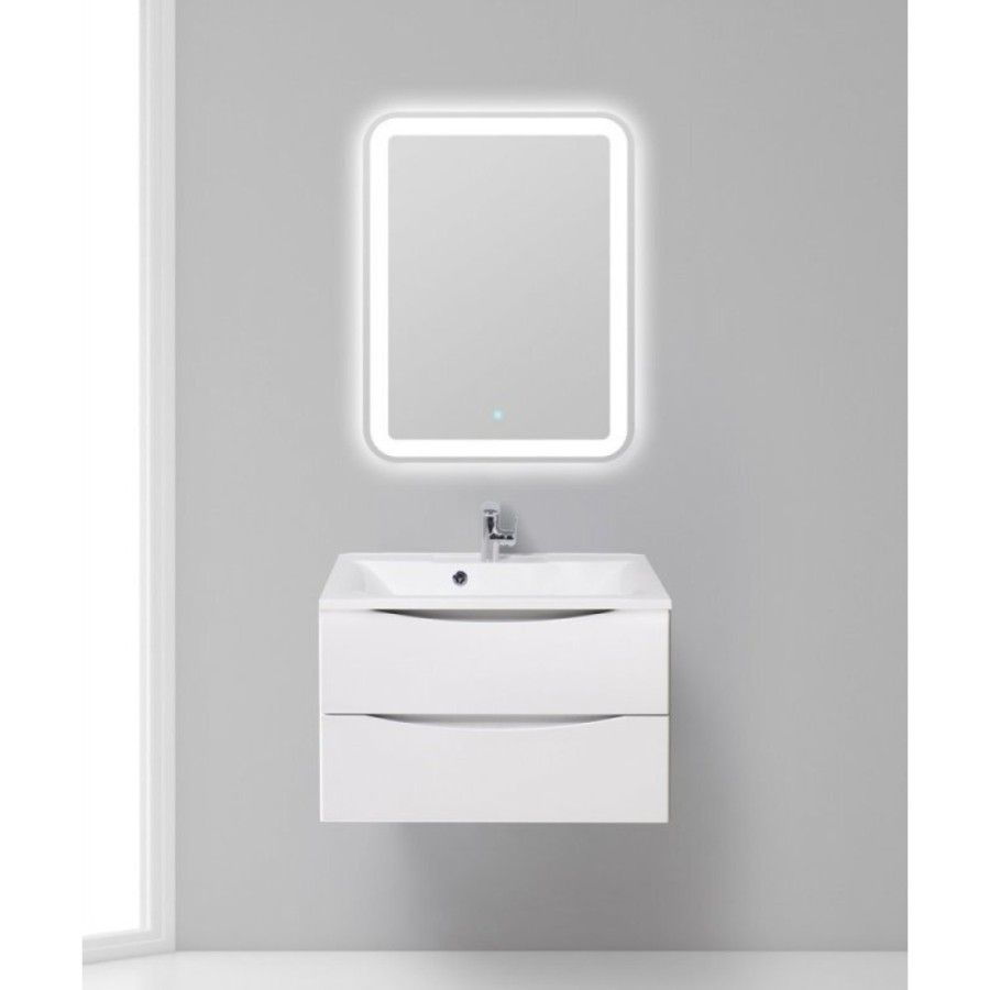 Тумба под раковину BelBagno Marino MARINO-750-2C-SO-BO-P, 75 х 45 х 55 см, Bianco Opaco - белый матовый