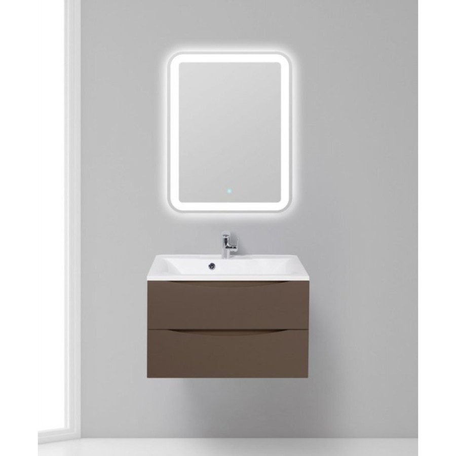 Тумба под раковину BelBagno Marino MARINO-750-2C-SO-CTO-P, 75 х 45 х 55 см, Cioccolato Opaco - коричневый матовый