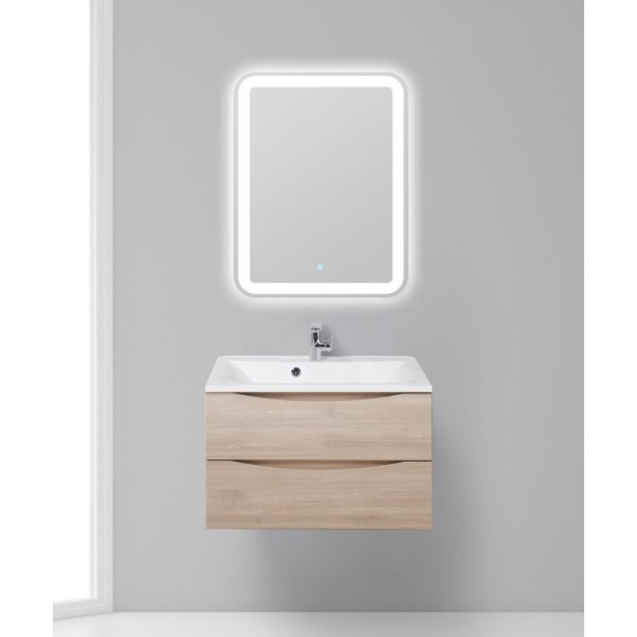 Тумба под раковину BelBagno Marino MARINO-750-2C-SO-RG-P, 75 х 45 х 55 см, Rovere Grigio - светлое дерево