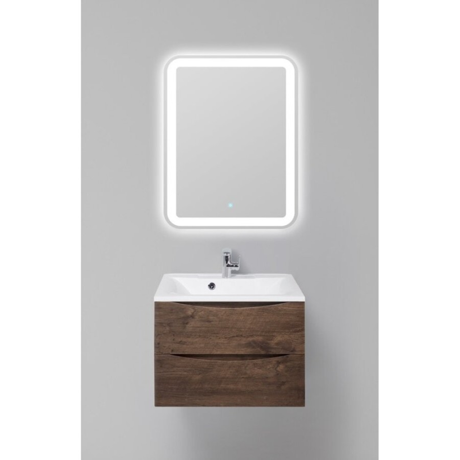 Тумба под раковину BelBagno Marino MARINO-750-2C-SO-RW-P, 75 х 45 х 55 см, Rovere Moro - темно-коричневый